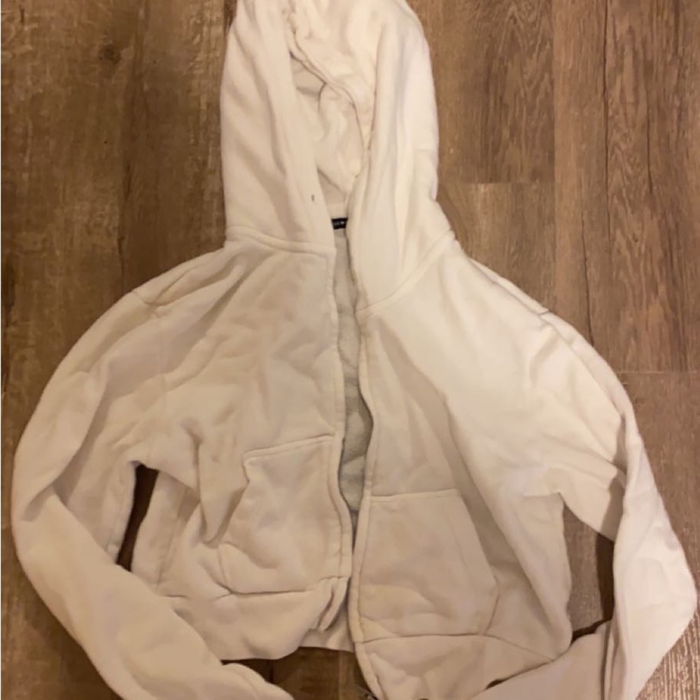 Brandy cropped zip up hoodie